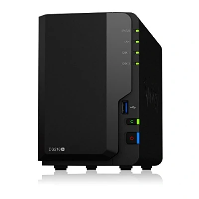Imagen de Synology DiskStation DS218+ Ethernet Compacto Negro NAS Unidad RAID (4 TB, de disco duro, SSD, 2000 GB, SATA, Serial ATA II, III, 2.5,3.5&quot;)