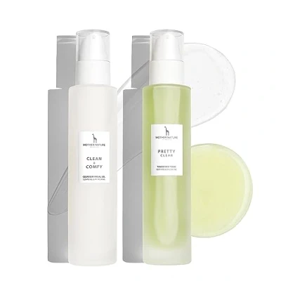 Imagen de Set de Limpieza Facial con Aloe Vera BIO y Ácido Hialurónico 150 ml Gel Limpiador Tónico para Piel Normal, Grasa, Mixta e Impura Cuidado Natural