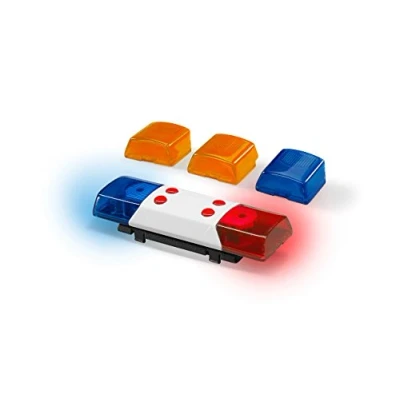 Imagen de bruder 02802 Accesorios Módulo de luz y sonido con 4 funciones, pilas, adaptador 1:16 ruido motor, sirena policía, bomberos, camión, grúa, recogida basuras, quitanieves