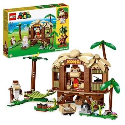 Imagen de LEGO 71424 Super Mario Set de Expansión Casa del Árbol Donkey Kong, Juguete Construcción con 2 Figuras Personajes para Usar un Pack Inicial, Regalo Niños y Niñas A Partir 8 Años