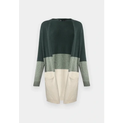 Imagen de ONLY Onlqueen LONG Chaqueta de punto, Mujer, Talla: XS, June bug/balsam green mel/oatmeal m