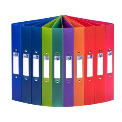 Imagen de Oxford FolderSys Carpeta de anillas (A4, lomo 4 cm, 2 anillas, 8 colores, 10 unidades)