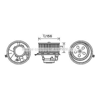 Imagen de Motor eléctrico, ventilador interior AVA COOLING RT8581
