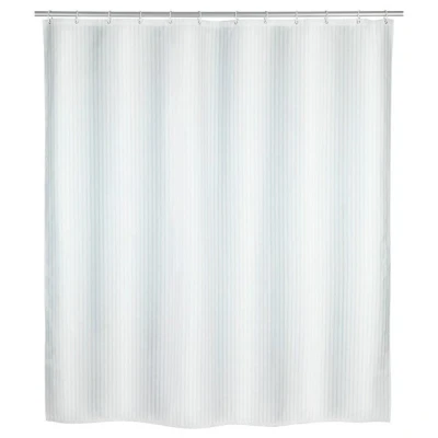 Imagen de WENKO cortina de ducha Palais antimoho Antibacteriano, lavable, con 12 anillos para Blanco