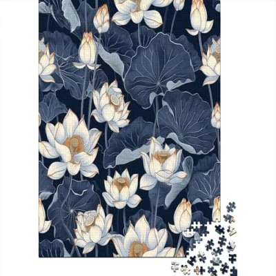 Imagen de Lotus Puzzle,Puzzle 1000 Piezas,1000 Piezas Puzzle Adultos para Aliviar El Estrés,Rompecabezas Intelectual Desafío Niños 1000pcs (75x50cm)