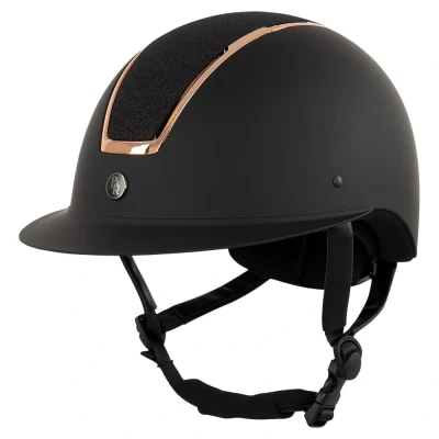 Imagen de BR casco de equitación Omega Painted Glitter 55 57 Negro