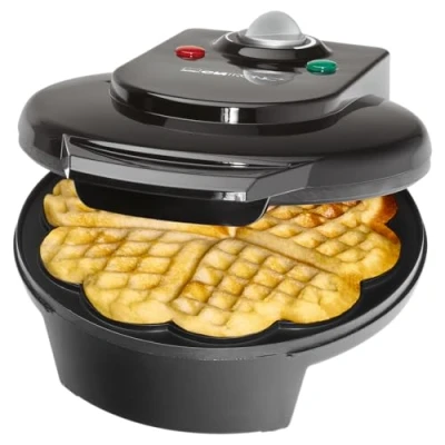 Imagen de Clatronic WA 3491 Gofrera Máquina para Hacer Gofres En Forma de Cor, 1200 W, Acier, Negro
