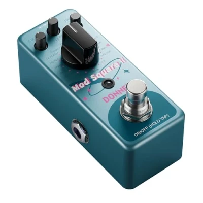 Imagen de Donner Pedal de modulación 16 efectos Mod Square Ⅱ para pedaleras guitarra eléctrica, Chorus Phaser Tremolo Flanger Rotary Vibrato Wah Lo fi Detune modos modulación, True Bypass