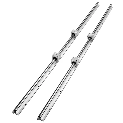 Imagen de VEVOR Riel de guía lineal SBR20 1500 mm, 2 rieles lineales 4 bloques rodamiento SBR20UU Kit deslizadores para máquinas automatizadas, routers CNC torres, impresora 3D