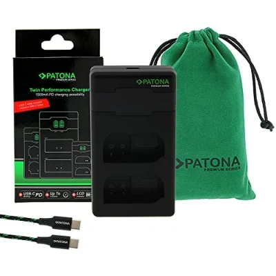 Imagen de PATONA EN EL15c EL15b EL15 PD Performance Cargador (MAX. 1500mA), USB C Mini Dual LCD PD/QC Capable (161965)