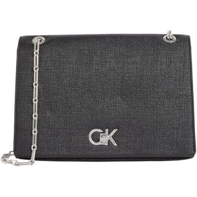 Imagen de Calvin Klein Medium Chain BAG Bolso de mano, Mujer, Talla: One Size, Black