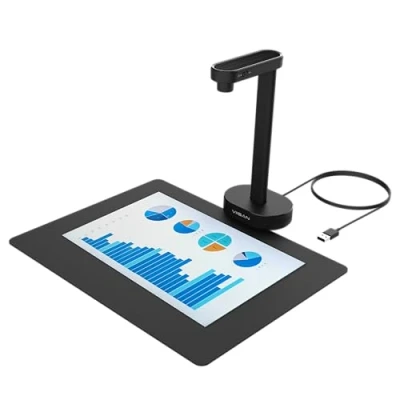 Imagen de VIISAN Escáner de documentos, USB 16 MP, tamaño grabación A4, Deskewing, escaneo documentos varias páginas, tecnología OCR y TTS, funciona con Windows MacOS