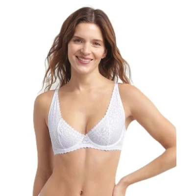 Imagen de Dim Daily Dentelle X1, Sujetador con aros Mujer, Blanco (White), 85C