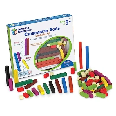 Imagen de Learning Resources Set de introducción a las regletas Cuisenaire con madera