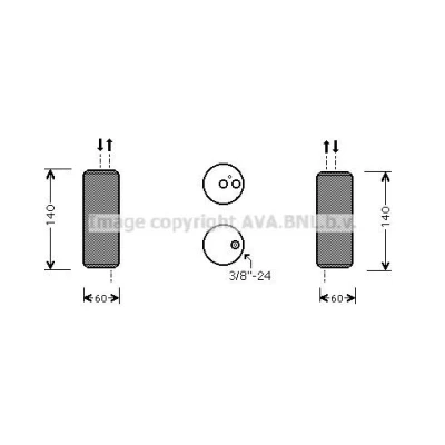 Imagen de PRASCO DN5201 Condensador 15,5 10,0 Aluminio 690 NISSAN: Almera 2 Limousine, II Hatchback