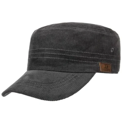 Imagen de Lipodo Gorra de Pana Army Mujer/Hombre Militar con Visera, Cerrado por atrás Verano/Invierno Talla única Antracita