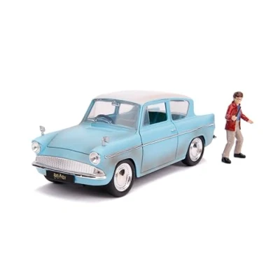 Imagen de Jada JA31127 1:24 1959 Ford Anglia con Figura de Harry Potter, Azul Oxidado