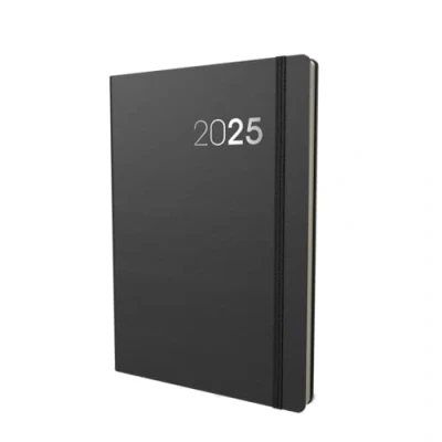 Imagen de Collins Legacy Agenda semanal 2025, tamaño A5, vista semanal, color negro (CL53.99 25), planificador profesional con cubierta suave al tacto