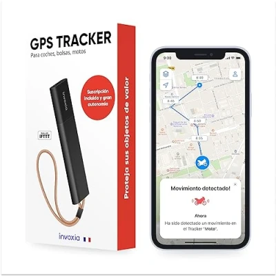 Imagen de Invoxia Localizador GPS Classic Suscripción Incluida para Coches, Motocicletas, Bicicletas, Niños Alertas de Movimiento e Inclinación hasta 6 Meses Vida la Batería, surtido