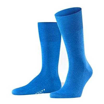Imagen de FALKE Airport M SO lana algodón unicolor 1 par, Calcetines Hombre, Azul (Sapphire 6055), 39 40