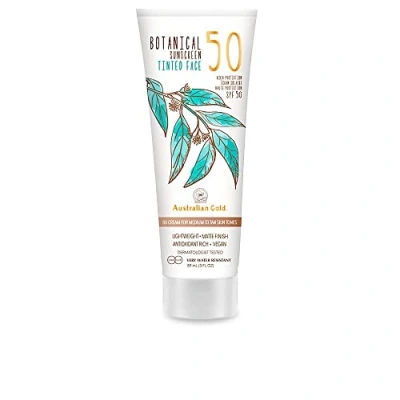 Imagen de Australian Gold Crema facial con color botánico SPF 50 Negro medio/tostado 89 ml (paquete de 1)