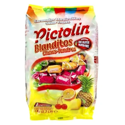 Imagen de Pictolín Blanditos Caramelos masticables con sabor a frutas Bolsa de 1kg