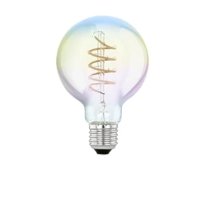 Imagen de EGLO LED E27 4W G80 2.000K filamento iridiscente dim