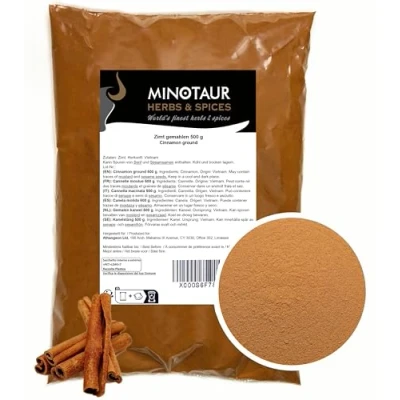Imagen de Minotaur Spices Canela molida en polvo suave 2 x 500 g (1 Kg)