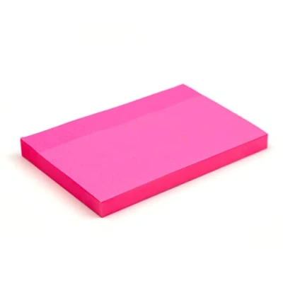 Imagen de Evergreen Goods 3 blocs de notas adhesivas color rosa brillante Autoadhesivas extraíbles 100 hojas por bloc 76 x 127 mm Recordatorios, tareas pendientes,