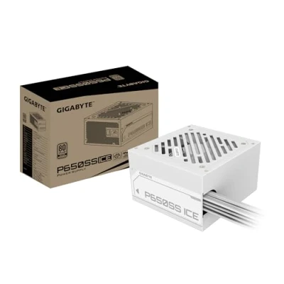 Imagen de GIGABYTE P650SS Ice Fuente de Alimentación PCIe 5.0, 80 Plus Silver, Diseño Totalmente Modular, Ventilador 120 mm, Compatible con ATX 3.0, Enchufe EU