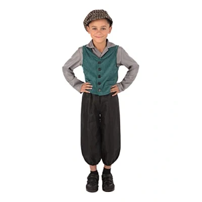 Imagen de Bristol Novelty Disfraz de niño victoriano, talla L, multicolor, Large, 8 10 Years (CF236L)