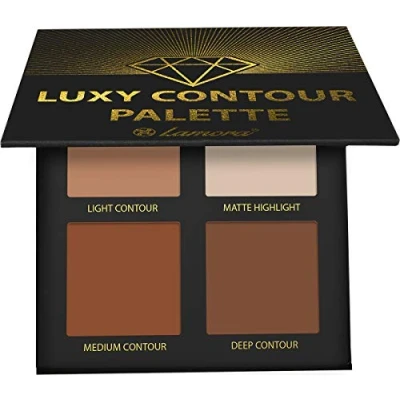 Imagen de Paleta Contorno Maquillaje Polvos Compactos Contouring Polvo Kit Con Espejo 4 Altamente Pigmentados Colores Mate Vegano, No Probado En Animales, Hipoalergénico