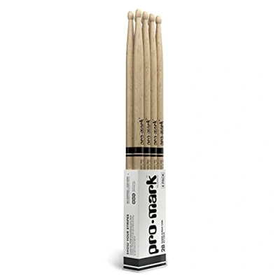 Imagen de ProMark Classic Attack 2B Shira Kashi Oak Drumstick, Acorn Oval Tip, 4 Pack