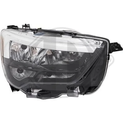 Imagen de DIEDERICHS 1886880 Faros derecha H7/H1, W21/5W Halógena con luz diurna para circulación por la servomotor reg. alcance luces