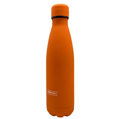 Imagen de Nerthus FIH 606 Termo Doble Pared para frios y Calientes Diseño Naranja de Acero Inoxidable 500 ml Libre BPA, Tapon Hermético, 18/8