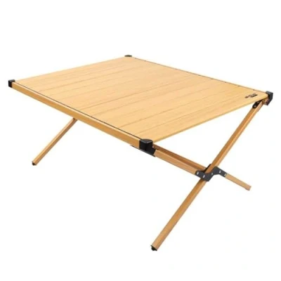 Imagen de AKTIVE Mesa regulable en altura para camping estilo Glamping, plegable camping, Medidas 88,5x70,5x43cm, De aluminio, portátil, Mesas plegables portátiles (63025)
