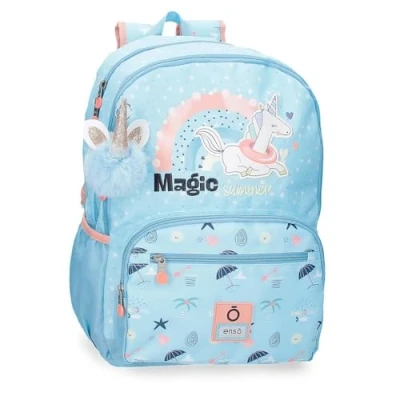 Imagen de Enso Magic Summer Mochila Escolar Adaptable a Carro Azul 32x44x17 cms Poliéster