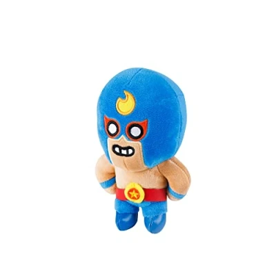 Imagen de Brawl Stars EL Primo Peluches de The Mexican Wrestler 6 Pulgadas Alto Muñeca Juguete Peluche P.M.I. Juguetes con Licencia Oficial Supercell Regalo para Jugadores Coleccionable
