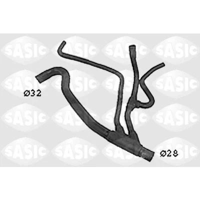 Imagen de SASIC SWH4330 Manguitos de Radiador a la izquierda abajo RENAULT: MEGANE Scenic, 1, 1 Classic