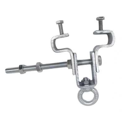 Imagen de soporte en I, abrazadera de acero, acero resistente, colgador I Beam Heavy Bag Hanger, ajustable Duty Clamp Mount Boxing Punching
