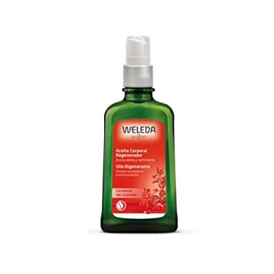 Imagen de Weleda Aceite Corporal Regenerador de Granada, Antioxidante y Reafirmante, Previene el Envejecimiento, Vegano, Apto para Todo Tipo Pieles 100 ml