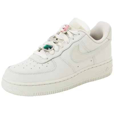 Imagen de NIKE Air Force 1 Low Premium, Sneaker Hombre, Light Bone Kelly Green, 38.5 EU