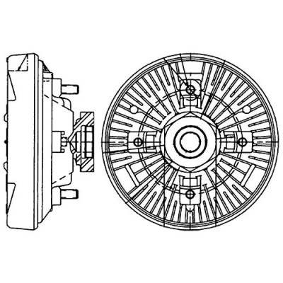 Imagen de MAHLE ORIGINAL CFC 232 000P Viscoso de Ventilador