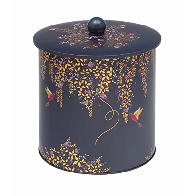 Imagen de Elite Gift Boxes Sara Miller Midnight Leopard Biscuit Barrel 170(d) x 173mm