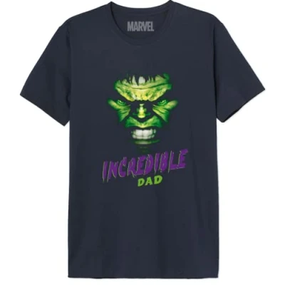 Imagen de Marvel Memarcots313 Camiseta, Azul Marino, L para Hombre