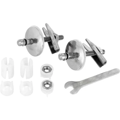 Imagen de Ideal Standard Juego de bisagras para asiento inodoro cierre lento serie Tesi, TV04767, Neutro