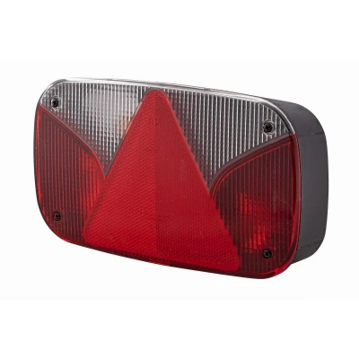 Imagen de HELLA 2VA 998 232 251 Piloto posterior izquierda blanco/rojo negro con lámpara, para remolque