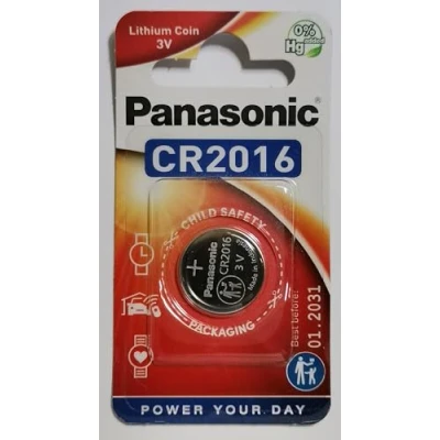 Imagen de Panasonic CR2016 Pila botón de litio no recargable, 3V, 90 mAh
