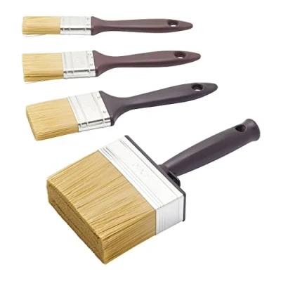 Imagen de Fit For The Job Cepillo para el Cuidado de la Madera 4 Piezas aplicar tintes, Barnices y conservantes en Todo Tipo Madera, Incluido. 1&quot;, 1,5&quot;, 2&quot;, Bloques