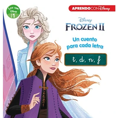 Imagen de Frozen II. Leo con Disney (Nivel 1). Un cuento para cada letra: t, d, n (Disney. Lectoescritura) (Aprendo Disney)